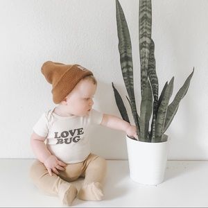 Quincy Mae Footed Pants - Honey